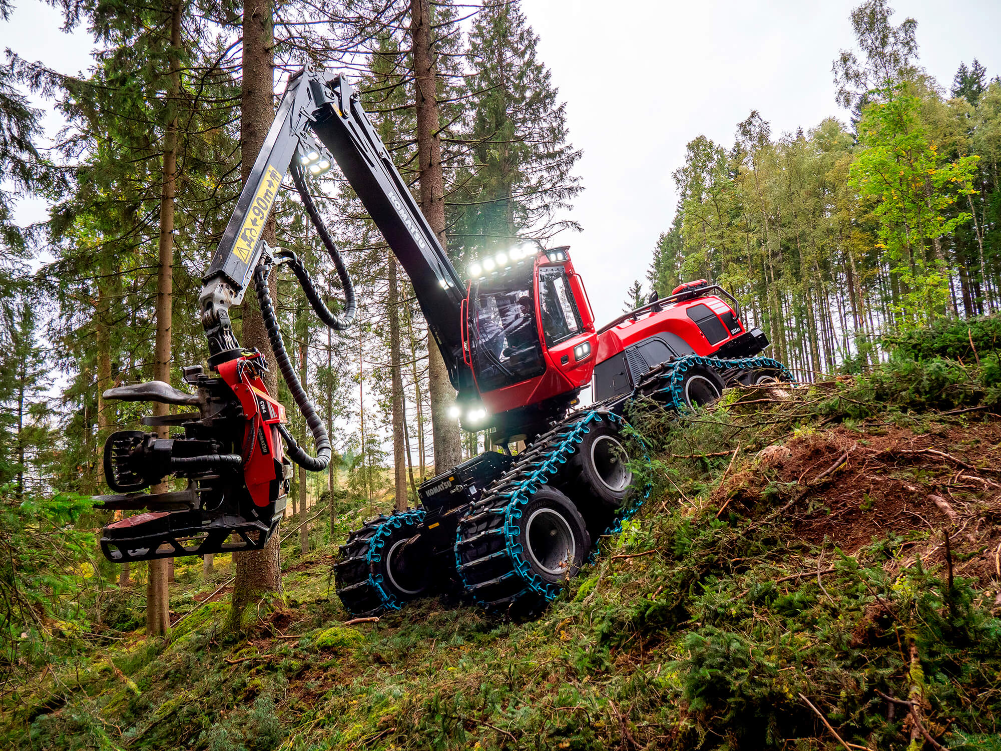 Metsäkoneyrittäjä Stora enson Harvesting Partner -kumppanina